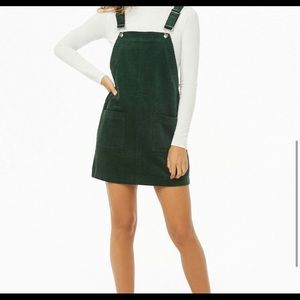 Forever 21 Corduroy Mini Overall Dress